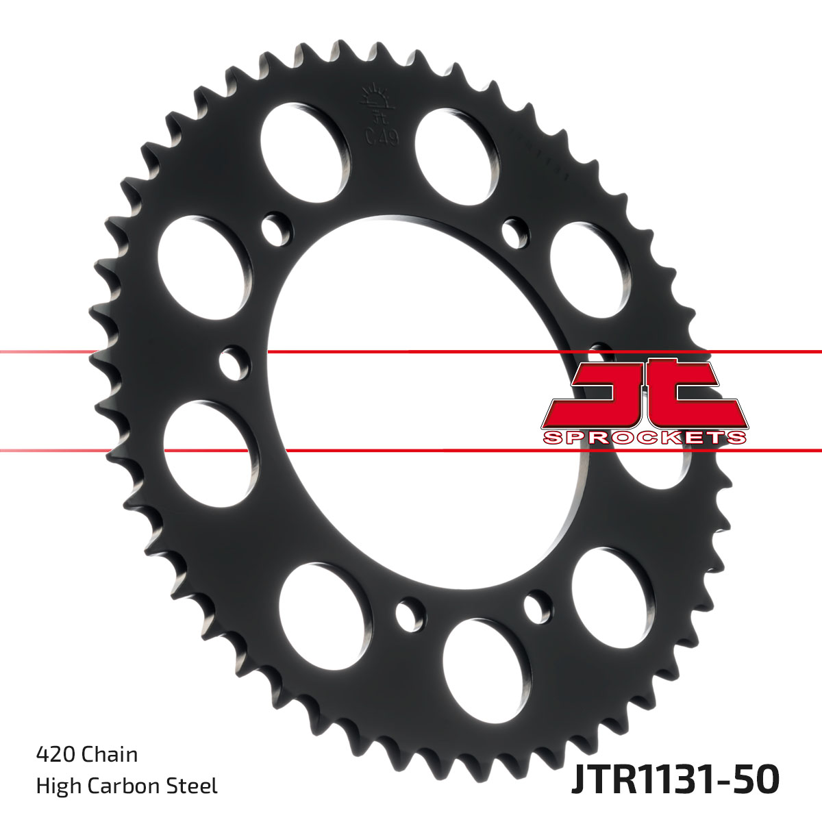 JT Rear Sprocket MBK 50 X-Limit SM 02, 50 X-Limit 03-06, Yamaha DT50R 03-06 (1131-50)