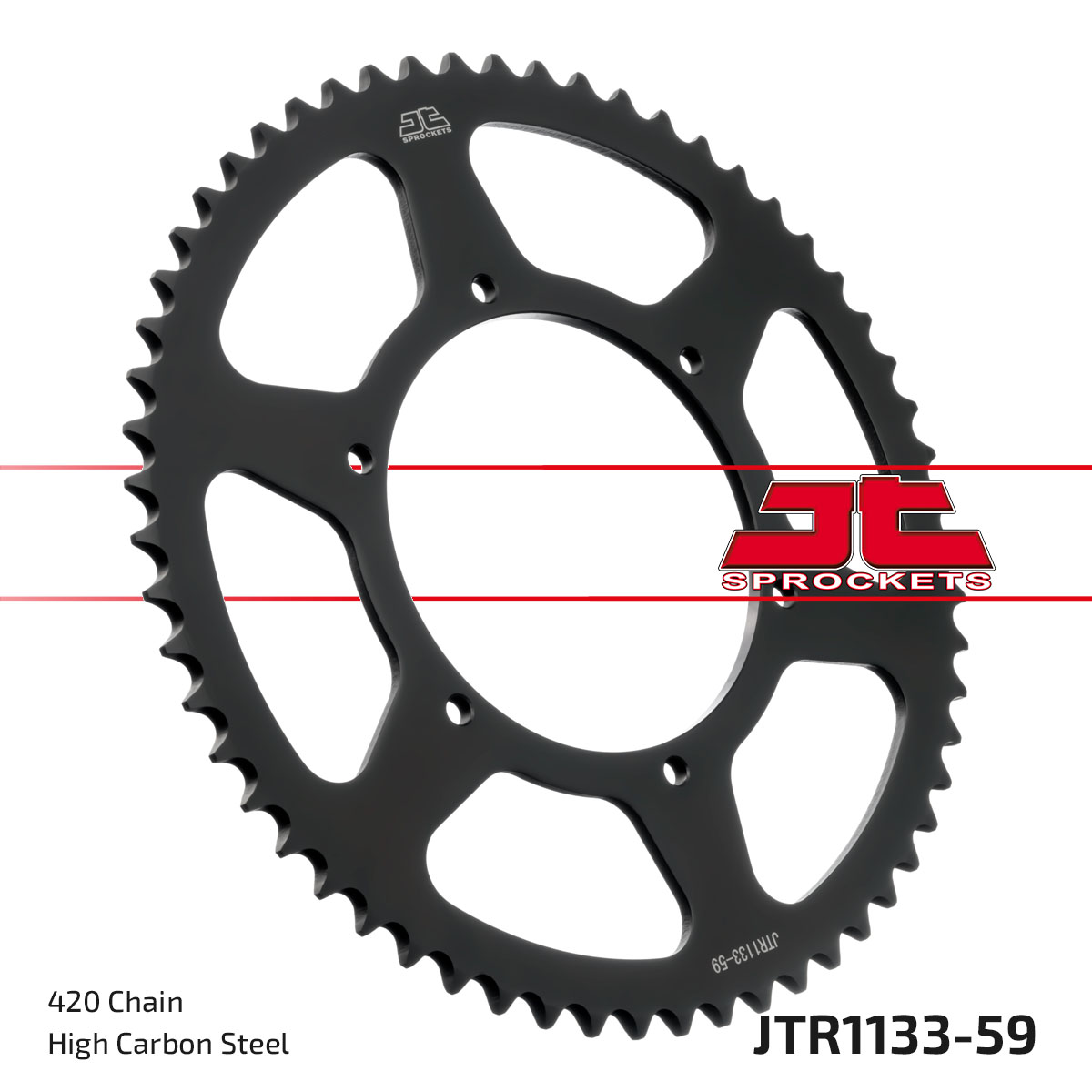 JT Rear Sprocket Aprilia 50 RS4 2T 18-20, 50 SX 18-20, Derbi 50 Senda SM X-treme 18-20 (1133-59)