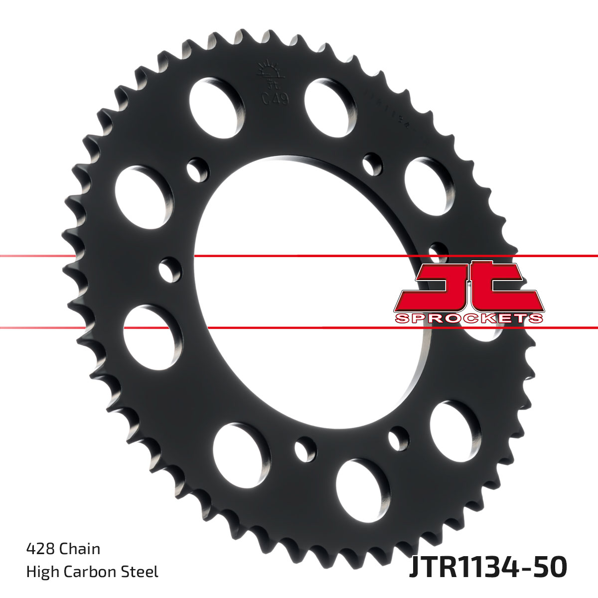 JT Rear Sprocket Derbi 125 Cross City 07-14, 125 Senda DRD SM 09-13, Yamaha XT125R 05-11 (1134-50)