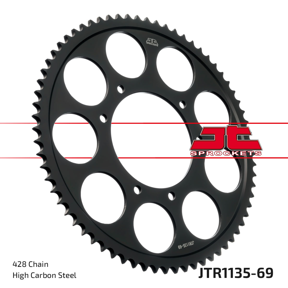 JT Rear Sprocket Aprilia 125 RX E4 18-23 (1135-69)