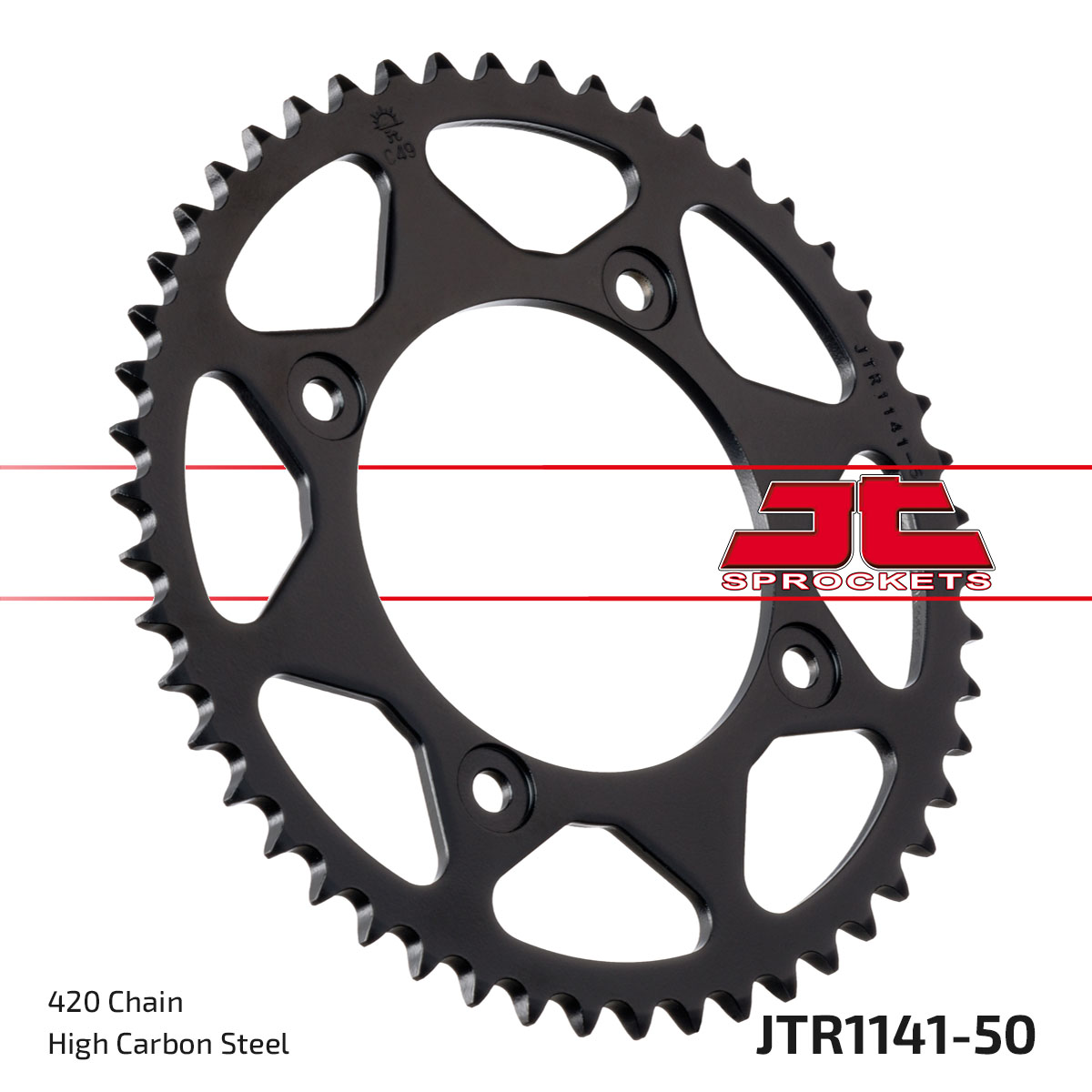 JT Rear Sprocket Betamotor 50 RR Supermotard 06-09 (1141-50)