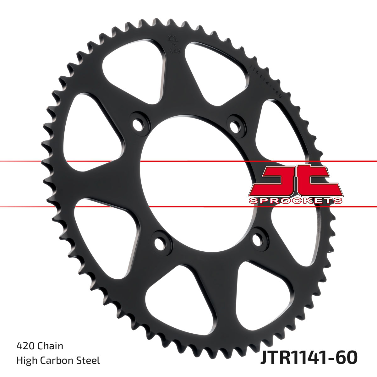 JT Rear Sprocket Betamotor 50 RR Enduro models 18-20, 50 RR Supermotard 21-23 (1141-60)