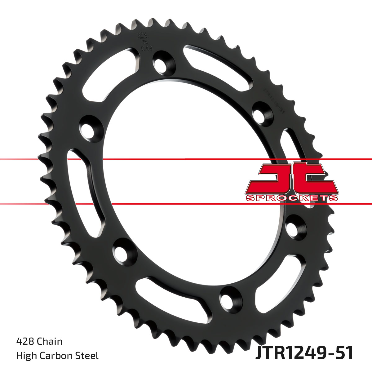JT Rear Sprocket Honda XLR125 98-02, May fit XSR125 Legacy (1249-51)