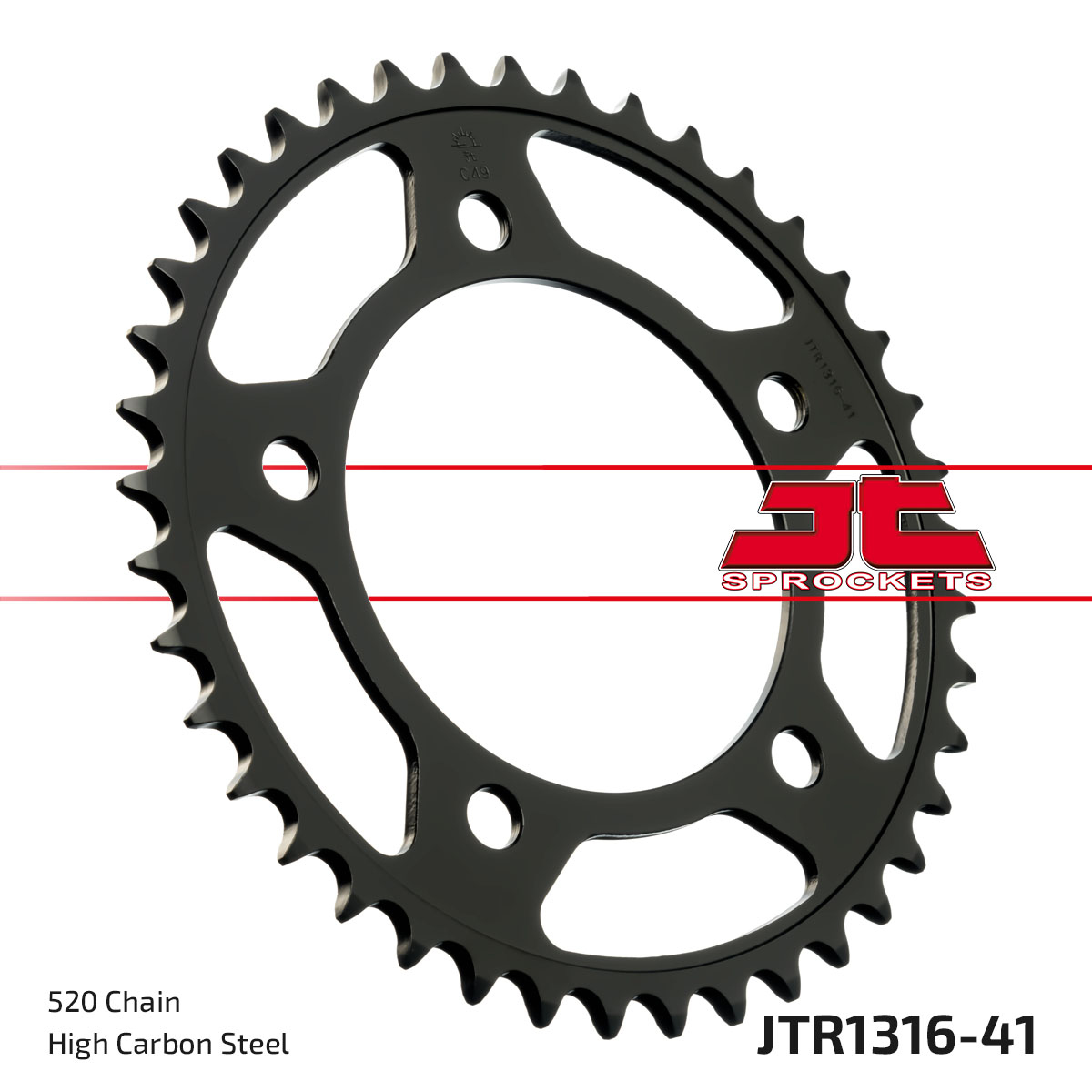 JT Rear Sprocket Honda CB500F 13-20, CB500X 13-18, CBR500R 13-21, NC750X 21-22 (1316-41)