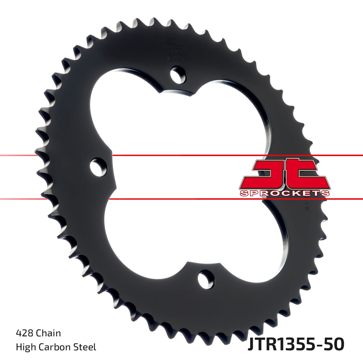 JT Rear Sprocket Honda TRX90 Fourtrax 93-08, TRX90X 09-19 (1355-50)