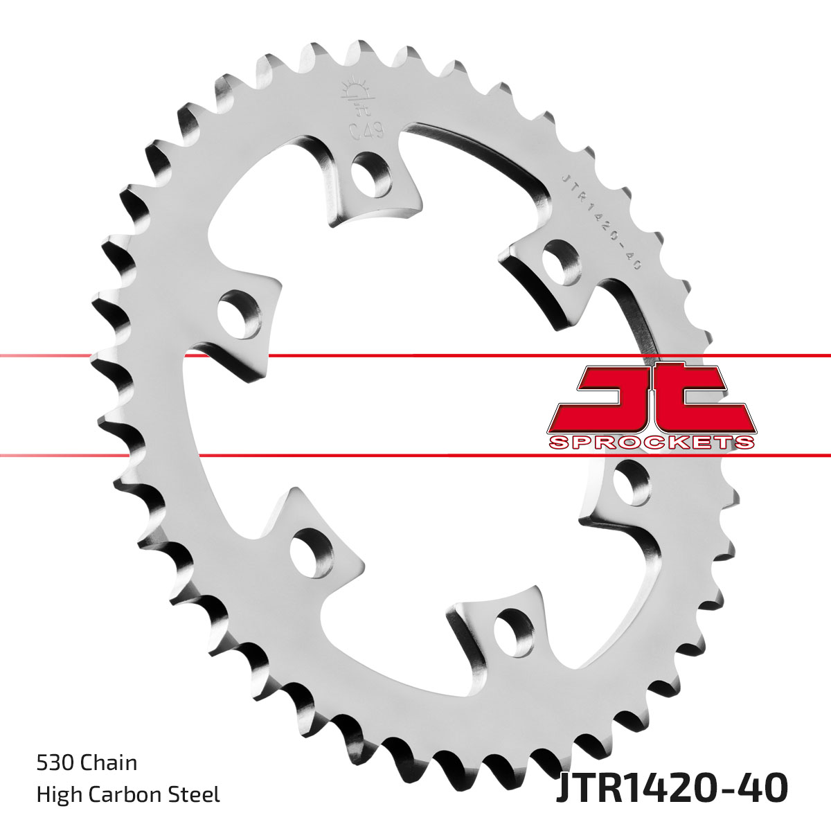 JT Rear Sprocket Bombardier DS650 00-03, DS650 Baja 02-03 (1420-40)