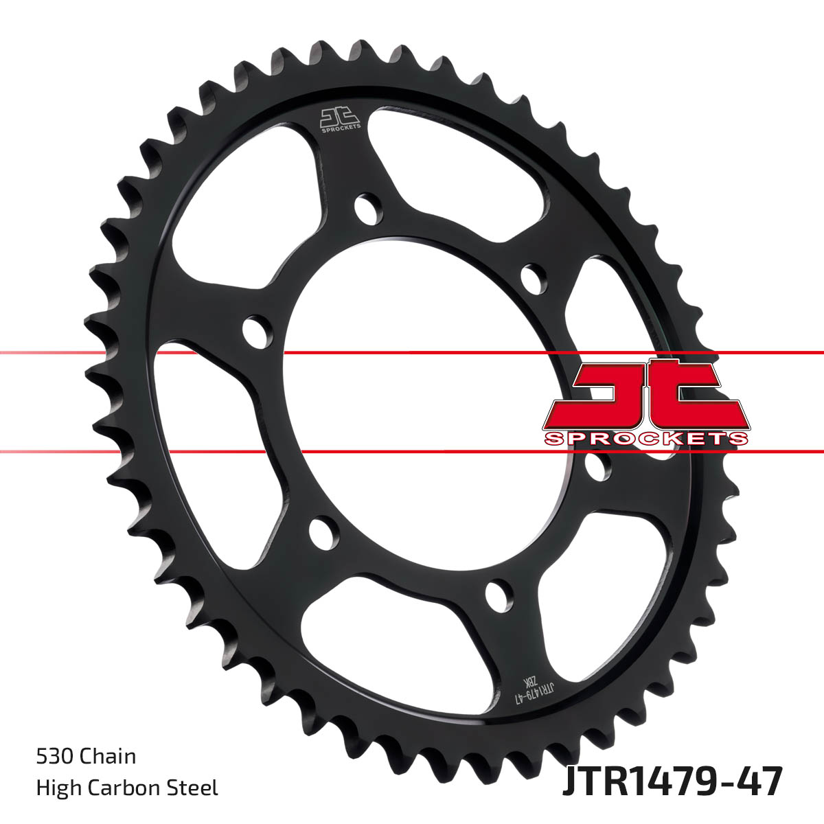 JT Rear Sprocket Yamaha YZF-R1 09-14 (Black Zinc) (1479-47)