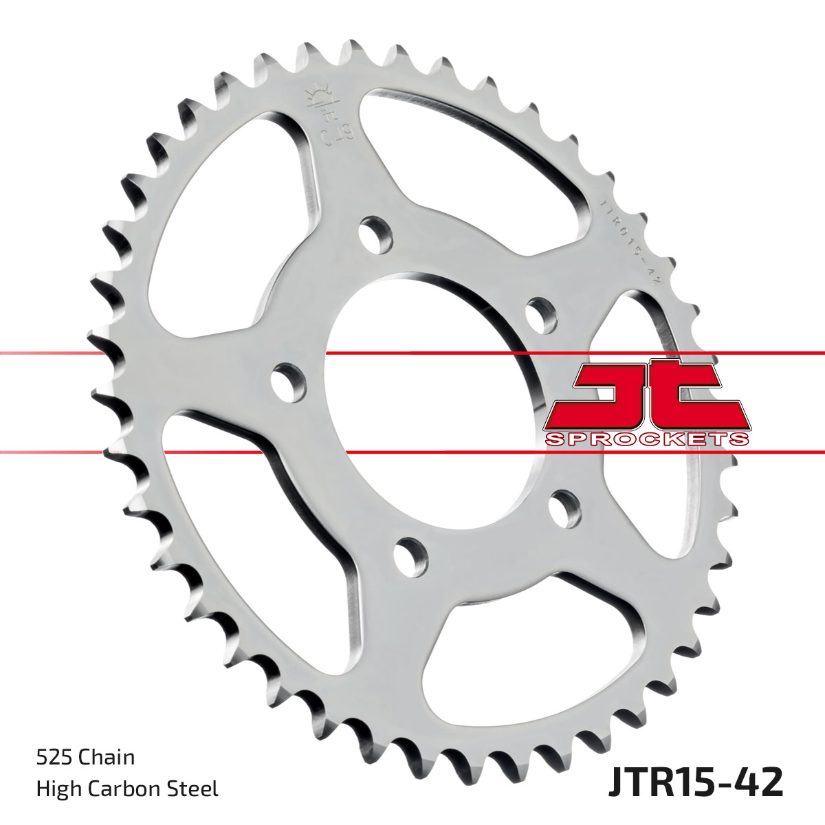 JT Rear Sprocket Benelli 500 Leocino 17-18, TRK502 17-21 (15-42)