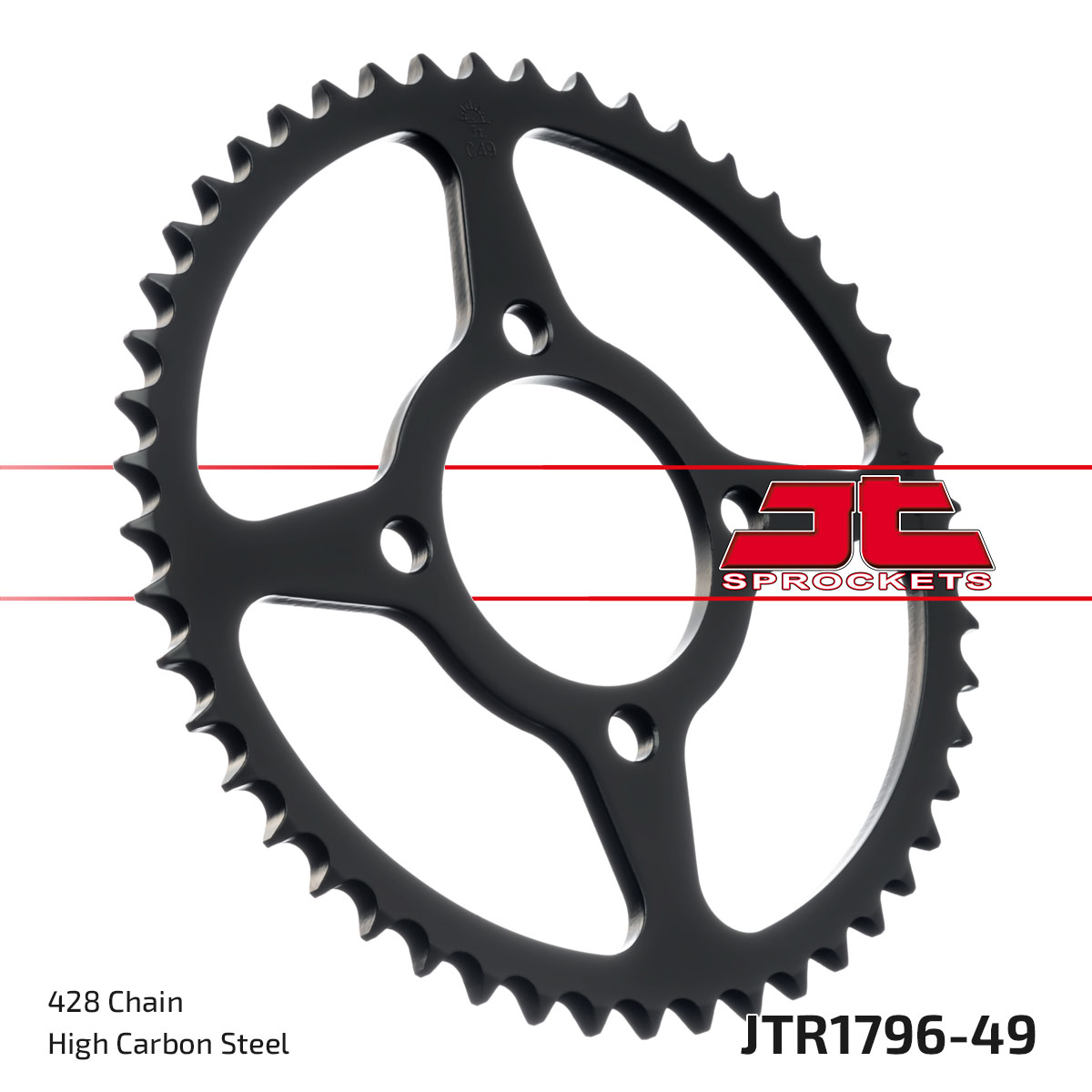 JT Rear Sprocket Suzuki RV125 Van Van 07-16 (1796-49)