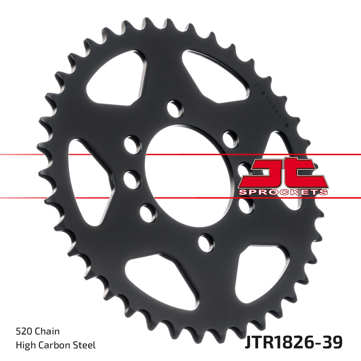 JT Rear Sprocket Suzuki LT160 89-92, LT-F160 91-04, LT250 89-90 (1826-39)