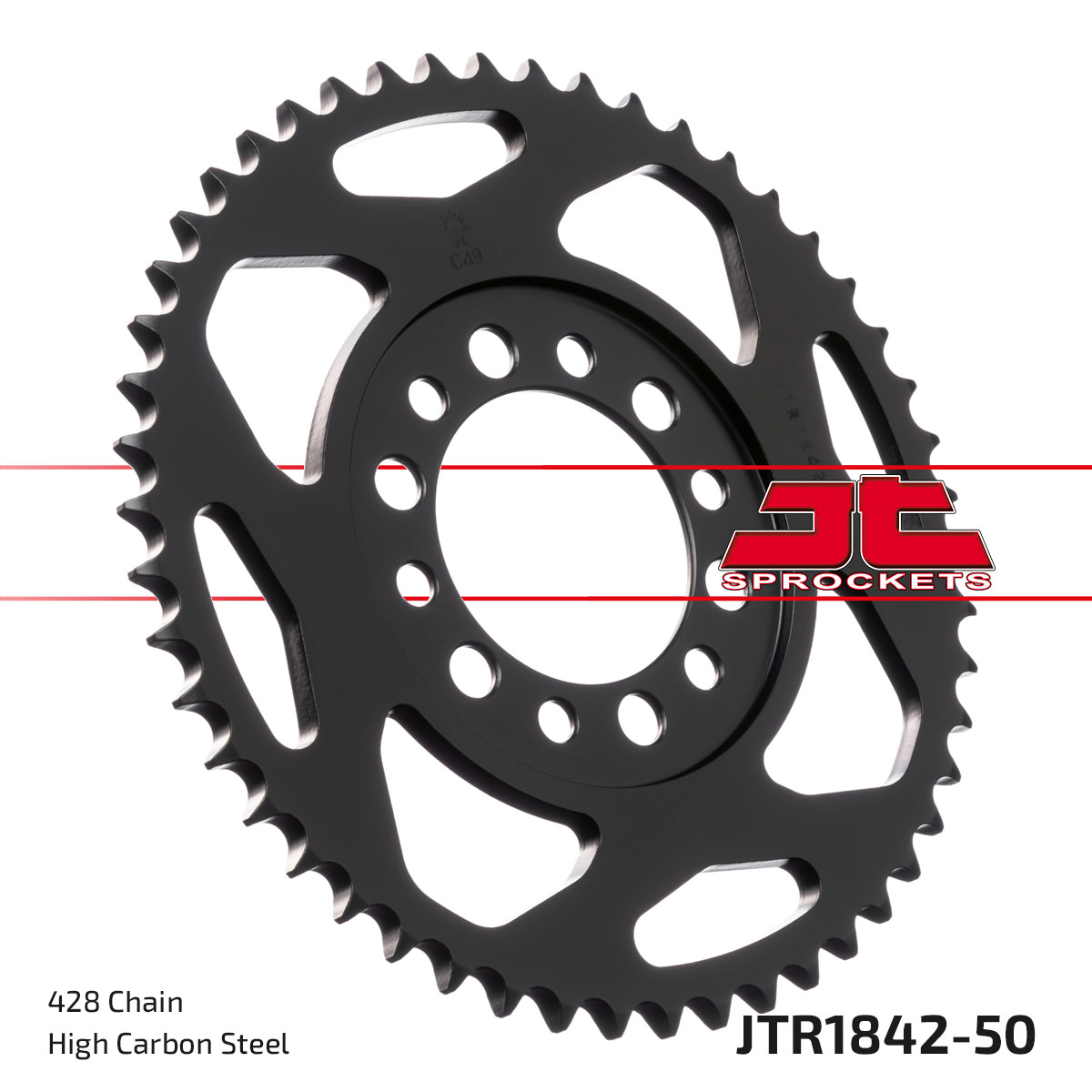 JT Rear Sprocket Yamaha TW125 99-02, TW200 95-21 (1842-50)
