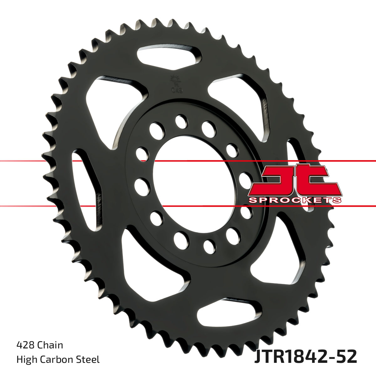 JT Rear Sprocket Yamaha TY125 89 (1842-52)
