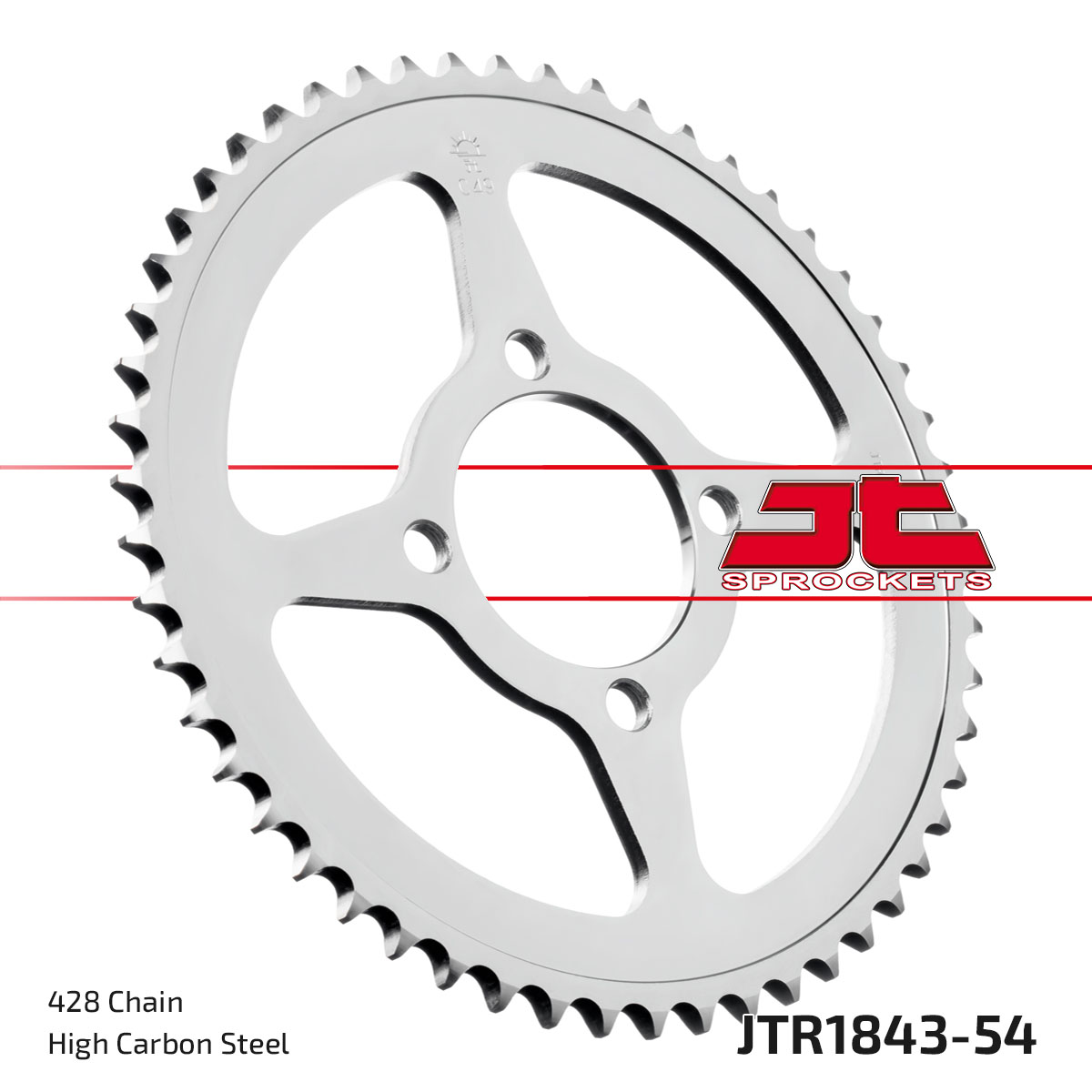 JT Rear Sprocket Yamaha TT-R125L 02-22 (1843-54)