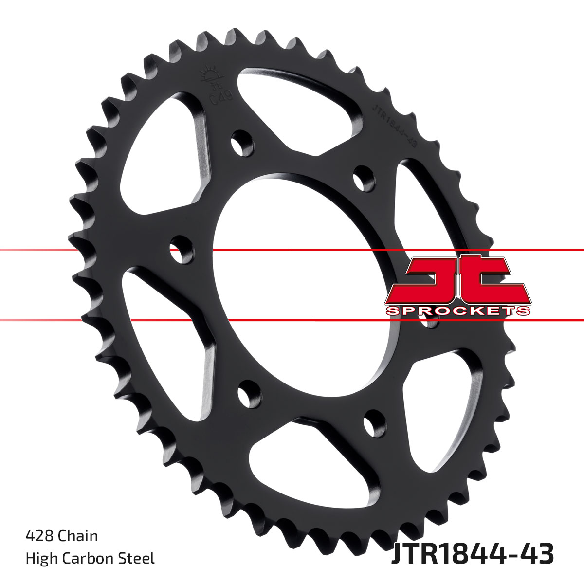 JT Rear Sprocket Yamaha YS125 17-19 (1844-43)