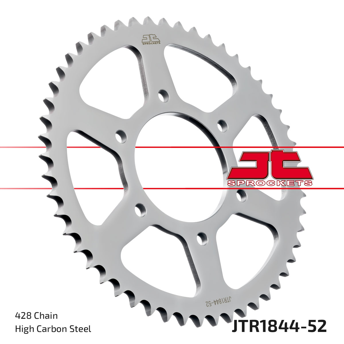 JT Rear Sprocket Yamaha MT125 20-23, XSR125 21-23, YZF-R125 19-22 (1844-52)