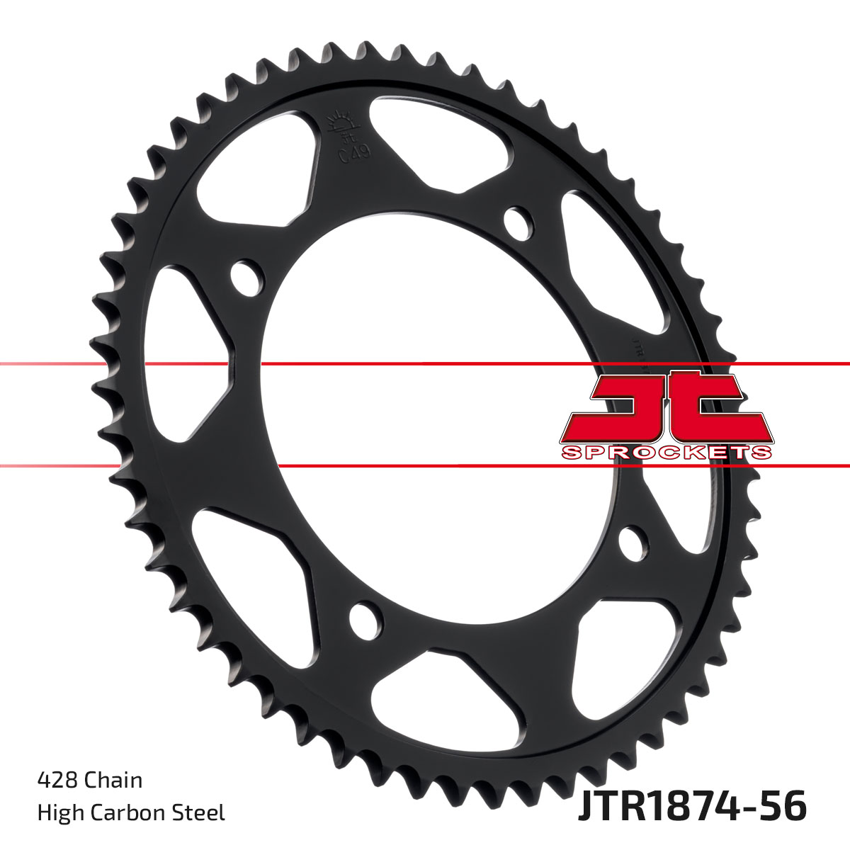 JT Rear Sprocket Yamaha XVS250 Dragstar 01-04 (1874-56)