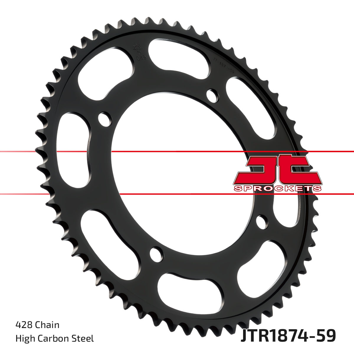JT Rear Sprocket Yamaha XVS125 Dragstar 00-04 (1874-59)