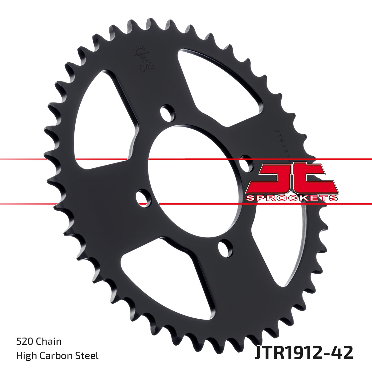 JT Rear Sprocket Yamaha YTM200 (Tri-Moto) 83-85 (1912-42)