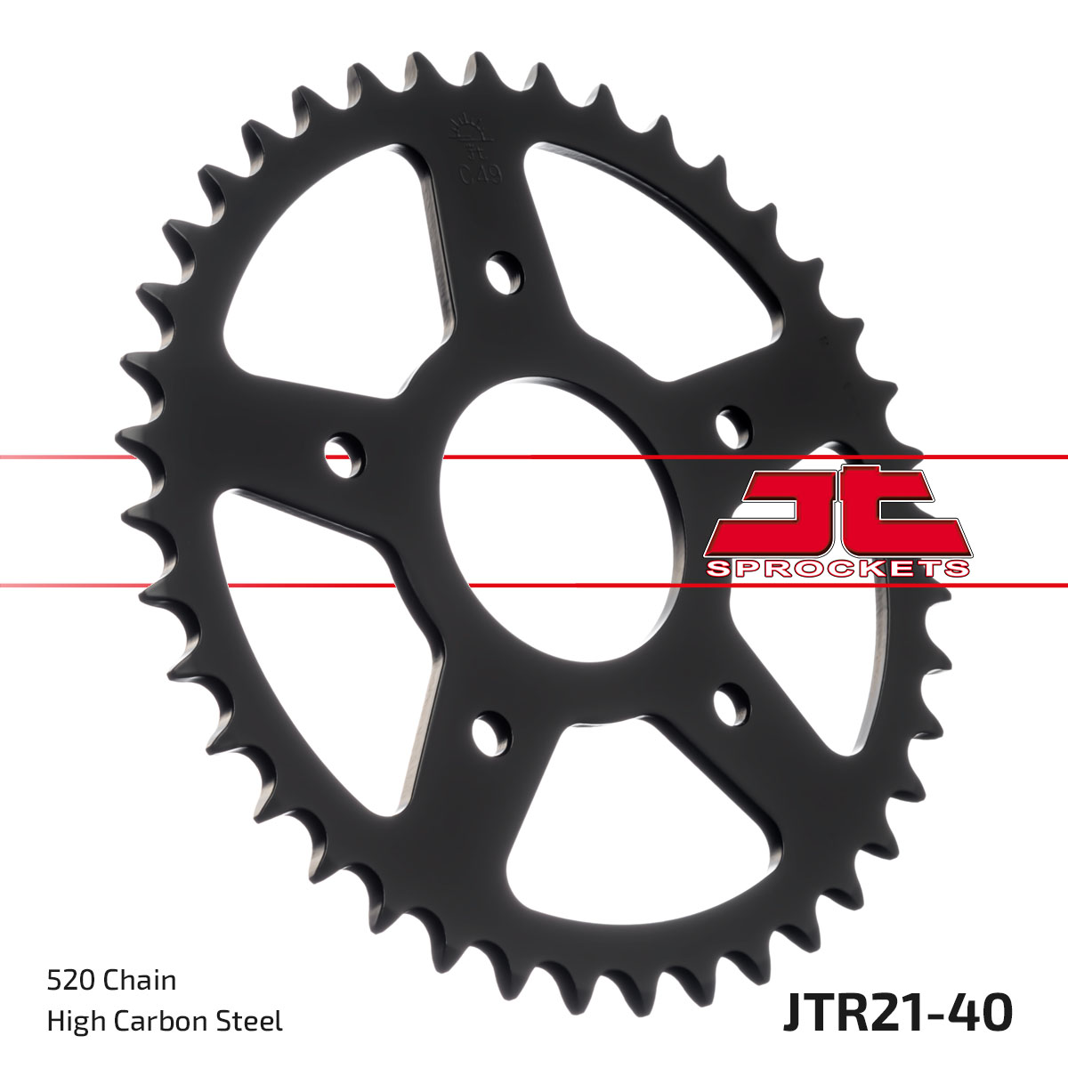 JT Rear Sprocket Aprilia 125 Pegeso 89-99, 125 Tuareg Wind 90-92 (21-40)
