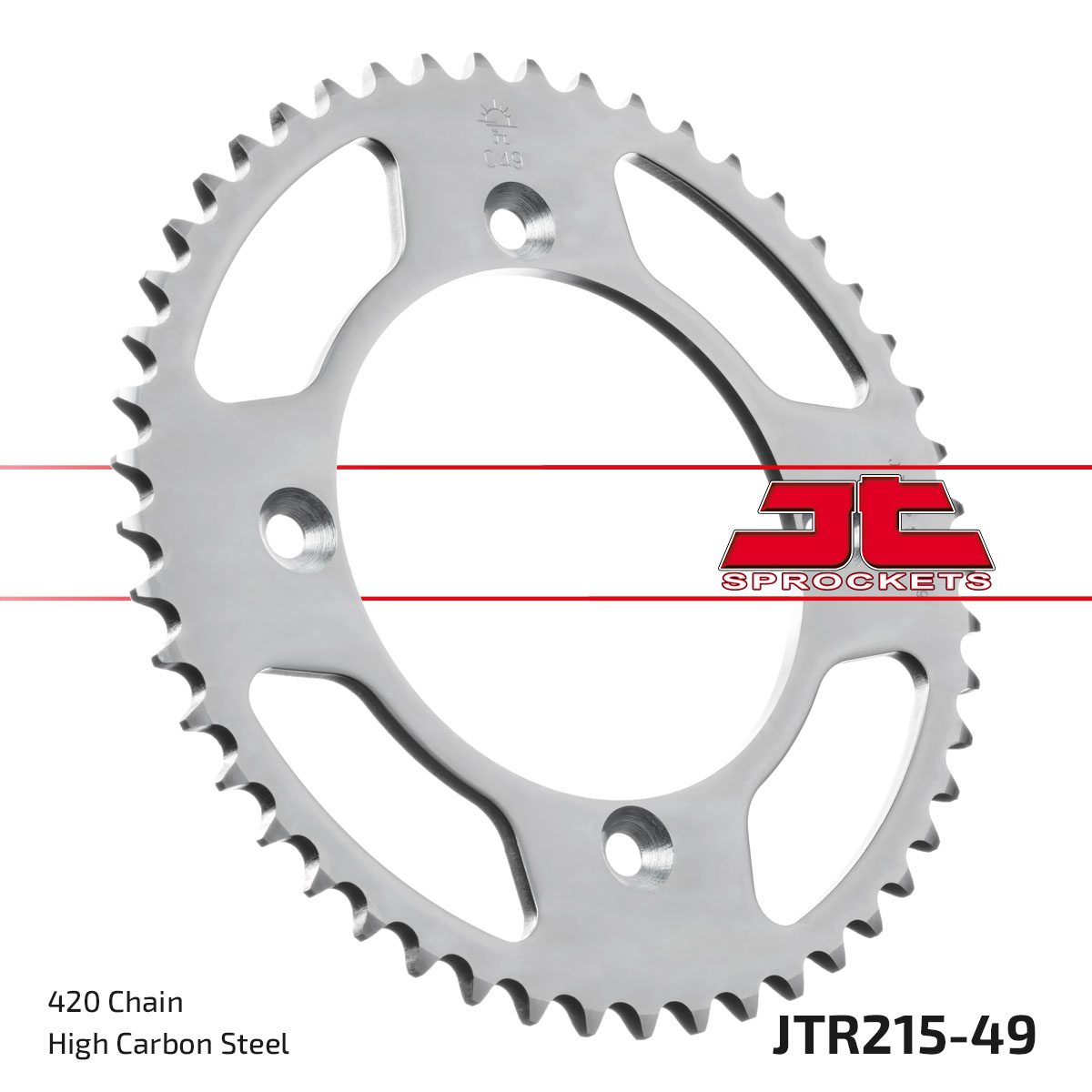 JT Rear Sprocket Honda CR80R 85-02, CR85R 05-07 (215-49)