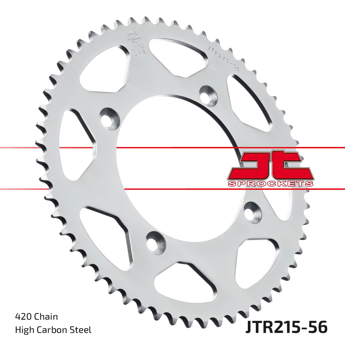 JT Rear Sprocket Honda CR85RB 03-04, CRF150RB 07-22 (215-56)