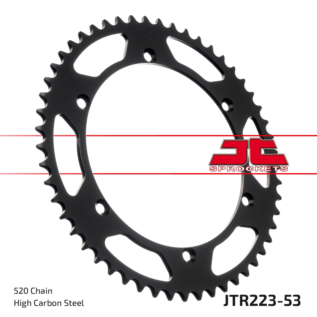 JT Rear Sprocket Husqvarna 250 WR Enduro 83-84, 350 WR 81-88, 400 WR/CR 81-89 (223-53)