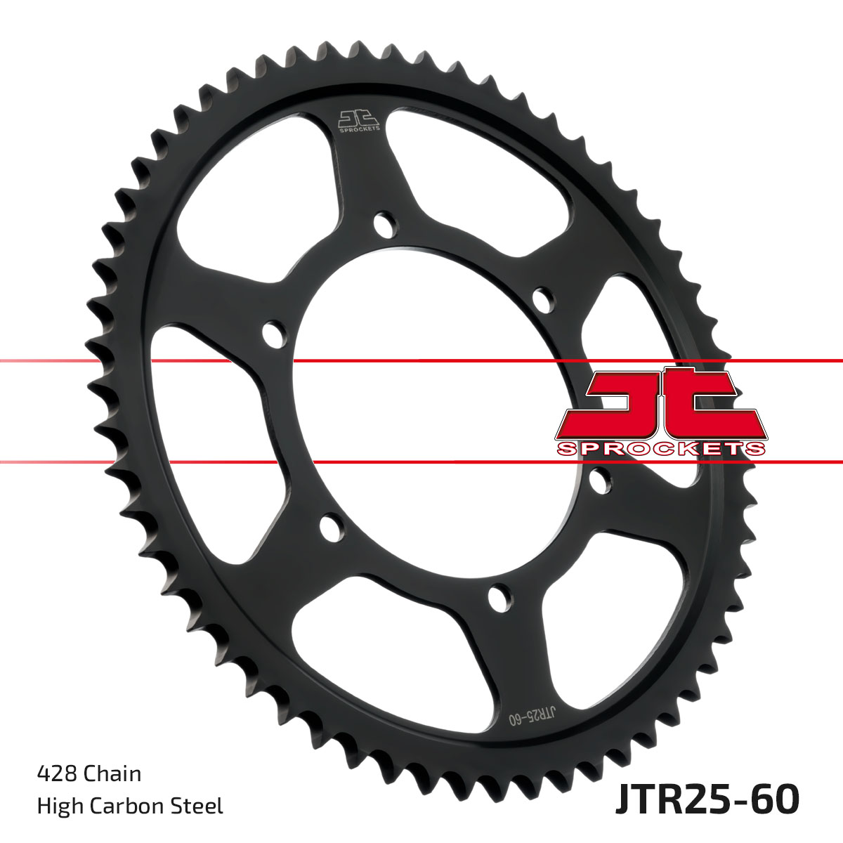JT Rear Sprocket Aprilia 125 RS4 11-16, 125 RS4 Replica 13-17, 125 Tuono 17-21 (25-60)