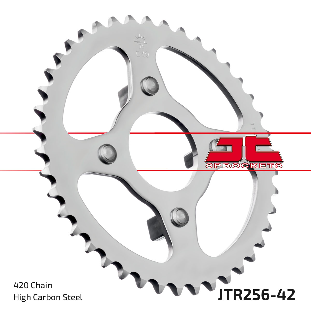 JT Rear Sprocket Honda CB50J 75-82, SS50 79-80 (256-42)