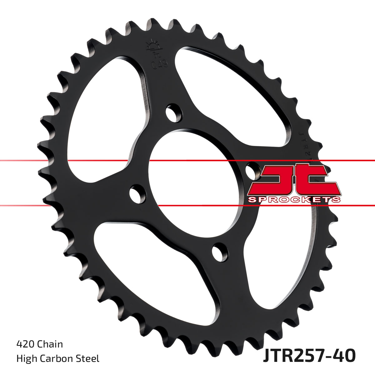 JT Rear Sprocket Honda C50 80-82, C50 Cub 82-84, C50LA 82-87 (257-40)