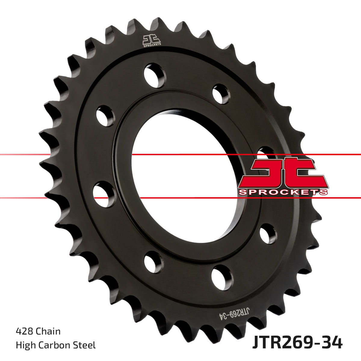 JT Rear Sprocket Honda H100S 84-93, CG125 77-84, CD185T 78-82, CD200T 80-85 (269-34)