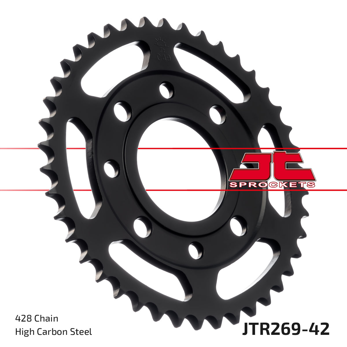 JT Rear Sprocket Honda CB125TD 82-88, CD125T Benly 82-85 (269-42)