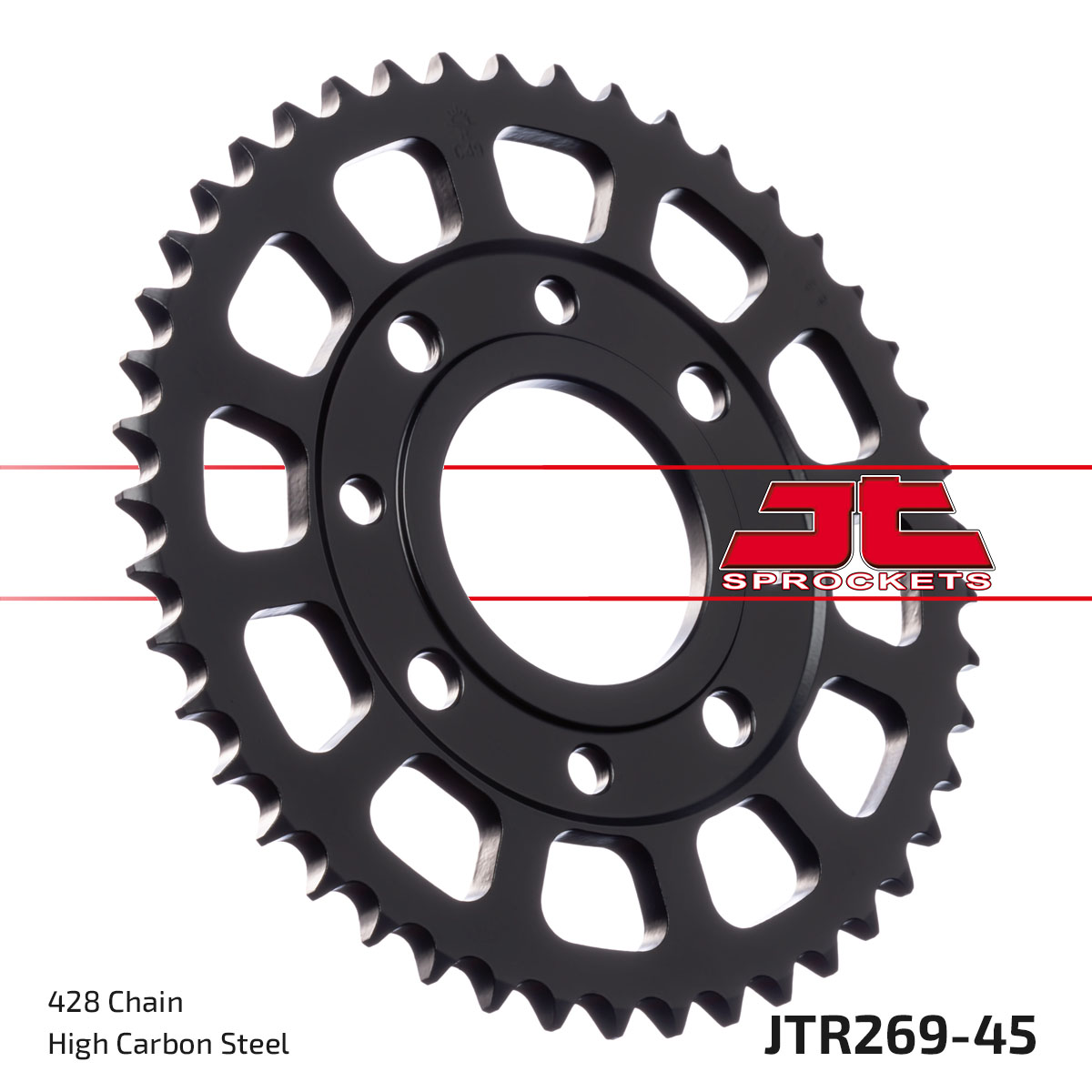 JT Rear Sprocket Daelim VL125 FI Daystar II 08-11 (269-45)