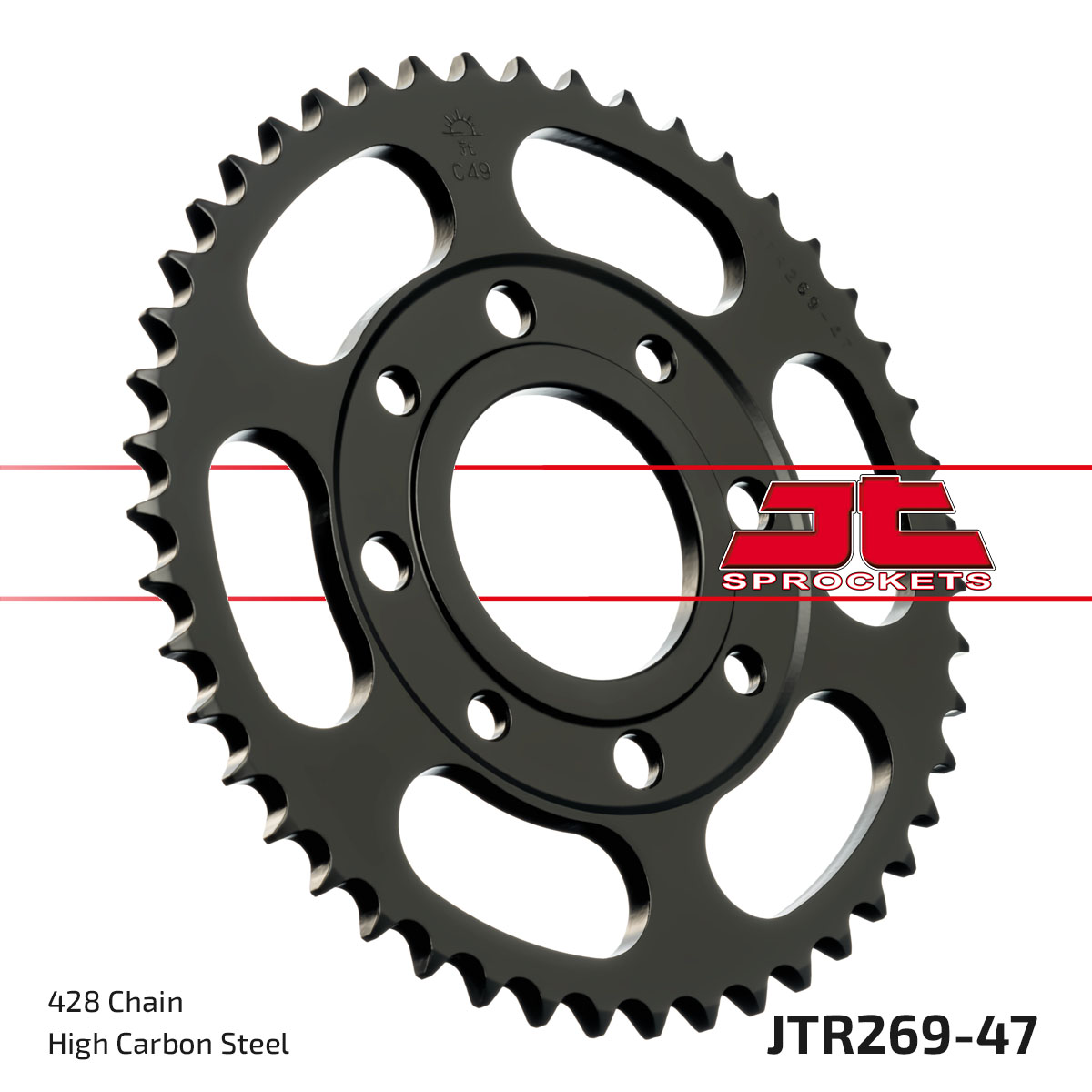 JT Rear Sprocket Honda NX125 89-90, SL125 76-80, XL125S 80-82 (269-47)