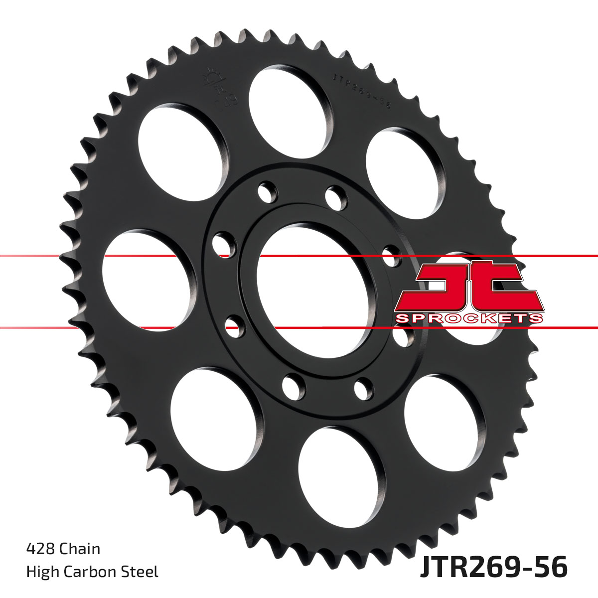 JT Rear Sprocket Honda CT200 82-89, Kreidler 125 Enduro 08-11, 125 Street DD 09-10 (269-56)
