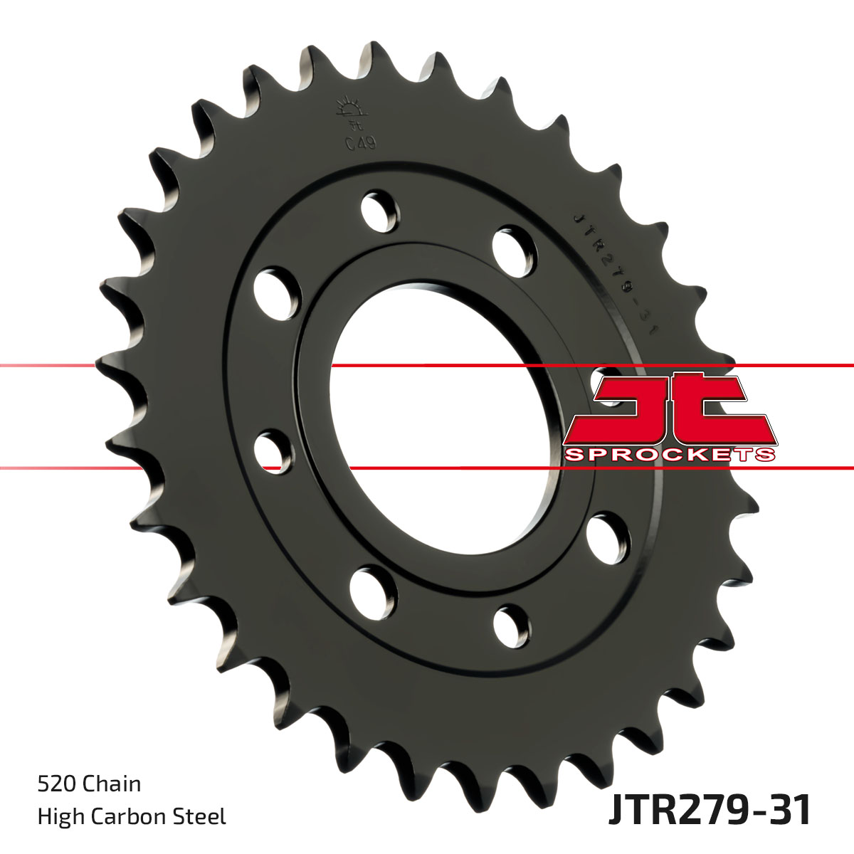 JT Rear Sprocket Honda CMX250 Rebel 96-99 (279-31)
