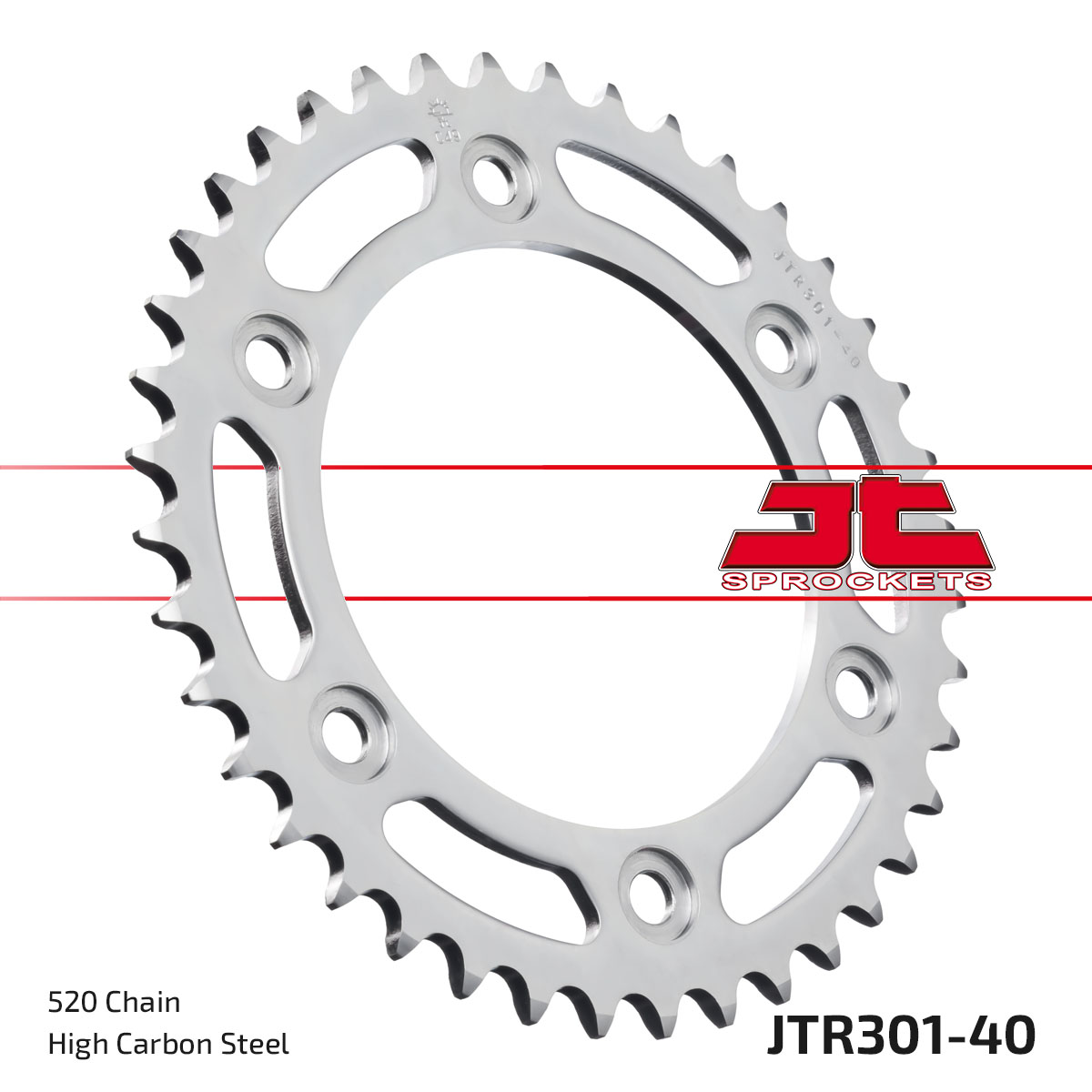 JT Rear Sprocket Honda CRF250L 13-21, CRF250L Rally 17-20 (301-40)