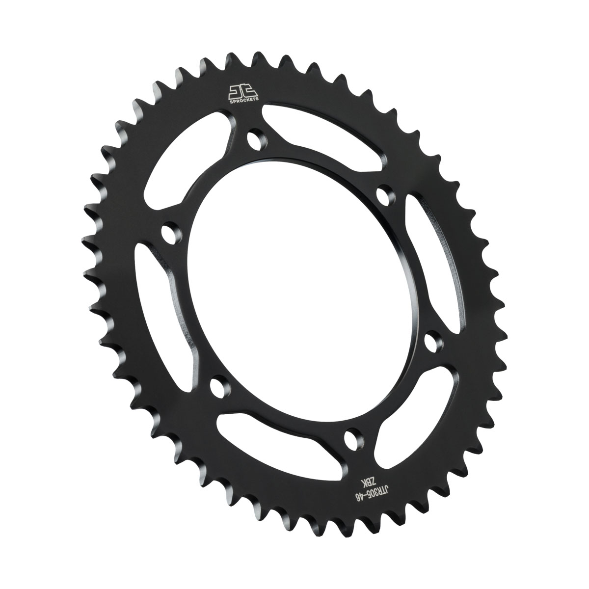 JT Rear Sprocket Honda NX650 95-01, Yamaha XJ6 09-15, XJ6 ABS 09-15, XJ6 Diversion 09-15 (Black Zinc) (305-46)