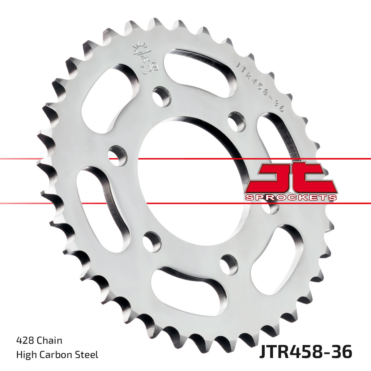 JT Rear Sprocket Kawasaki KH100EX 93-94, KH125EX 83-98 (458-36)