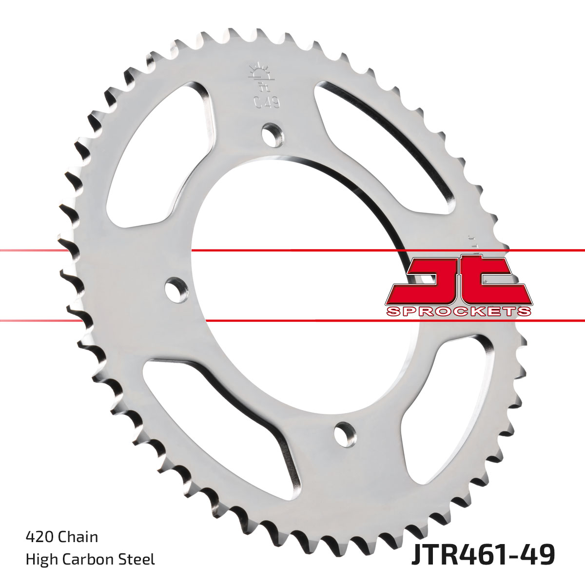JT Rear Sprocket Kawasaki KX80 86-87, 89-97, KX100 99 (461-49)