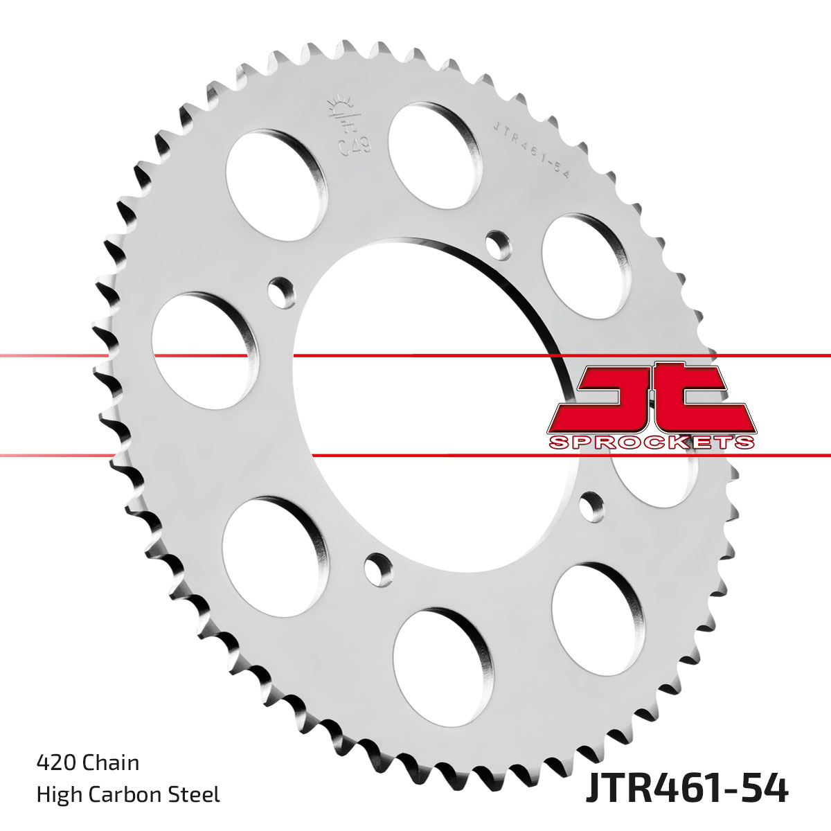 JT Rear Sprocket Kawasaki KX80 86-87, 89-90, KX80 Big Wheel 91-97, KX100 91-96 (461-54)
