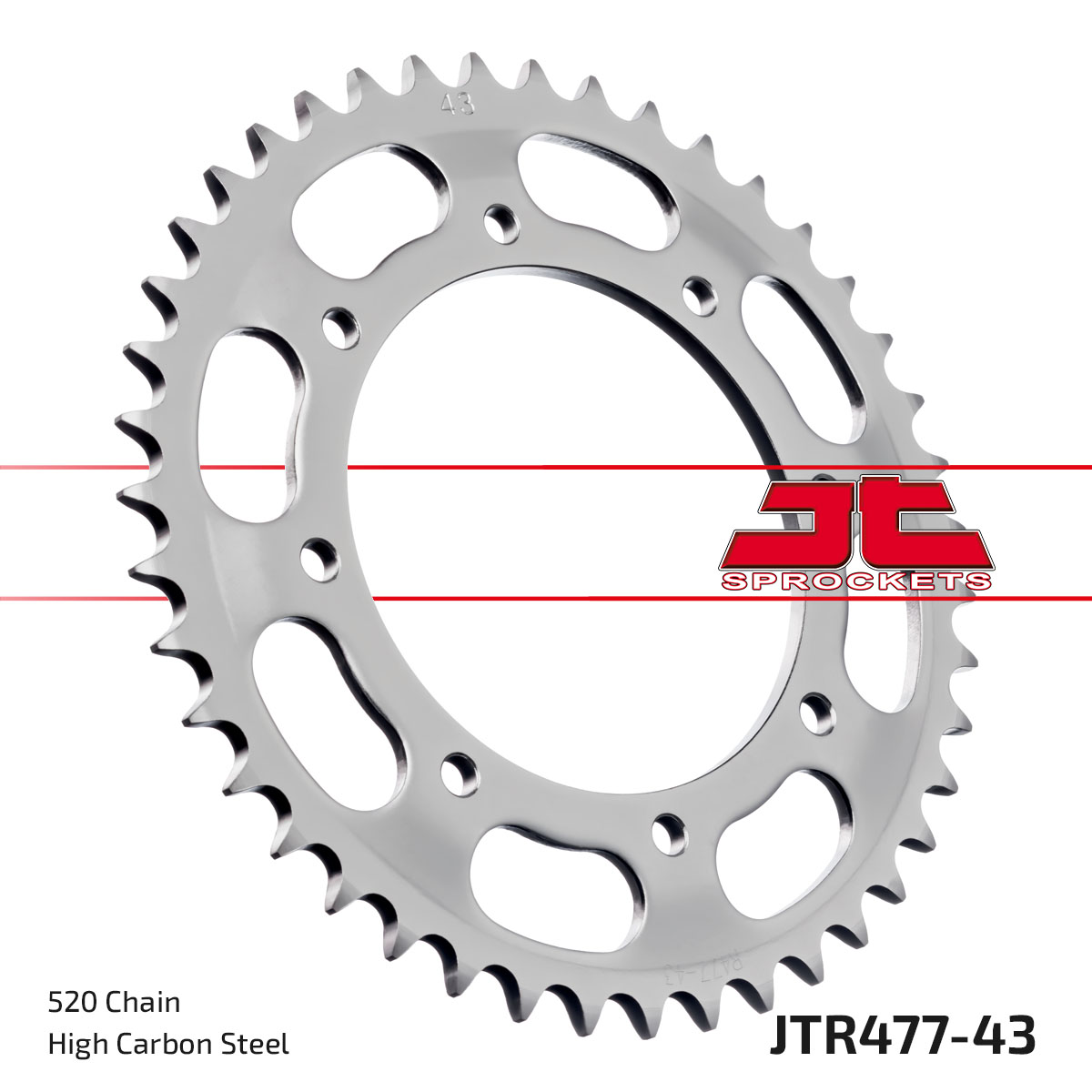 JT Rear Sprocket Kawasaki KLR600 84-90 (477-43)