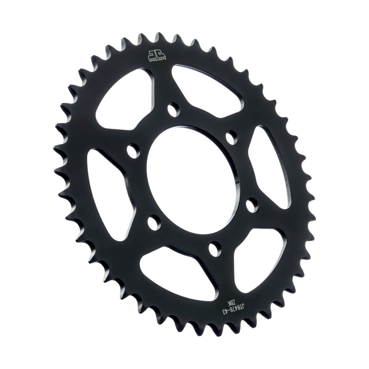 JT Rear Sprocket Kawasaki ZX-6R 07-17, ZX-6RR 05-06, ZX-6R(636) 13-23, Z750 04-12 (Black Zinc) (478-43)
