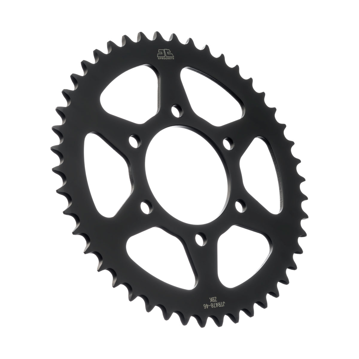JT Rear Sprocket Kawasaki ER-6f 06-16, EN650 Vulcan 15-23, EX650 Ninja 17-23, KLE650 16-22 (Black Zinc) (478-46)