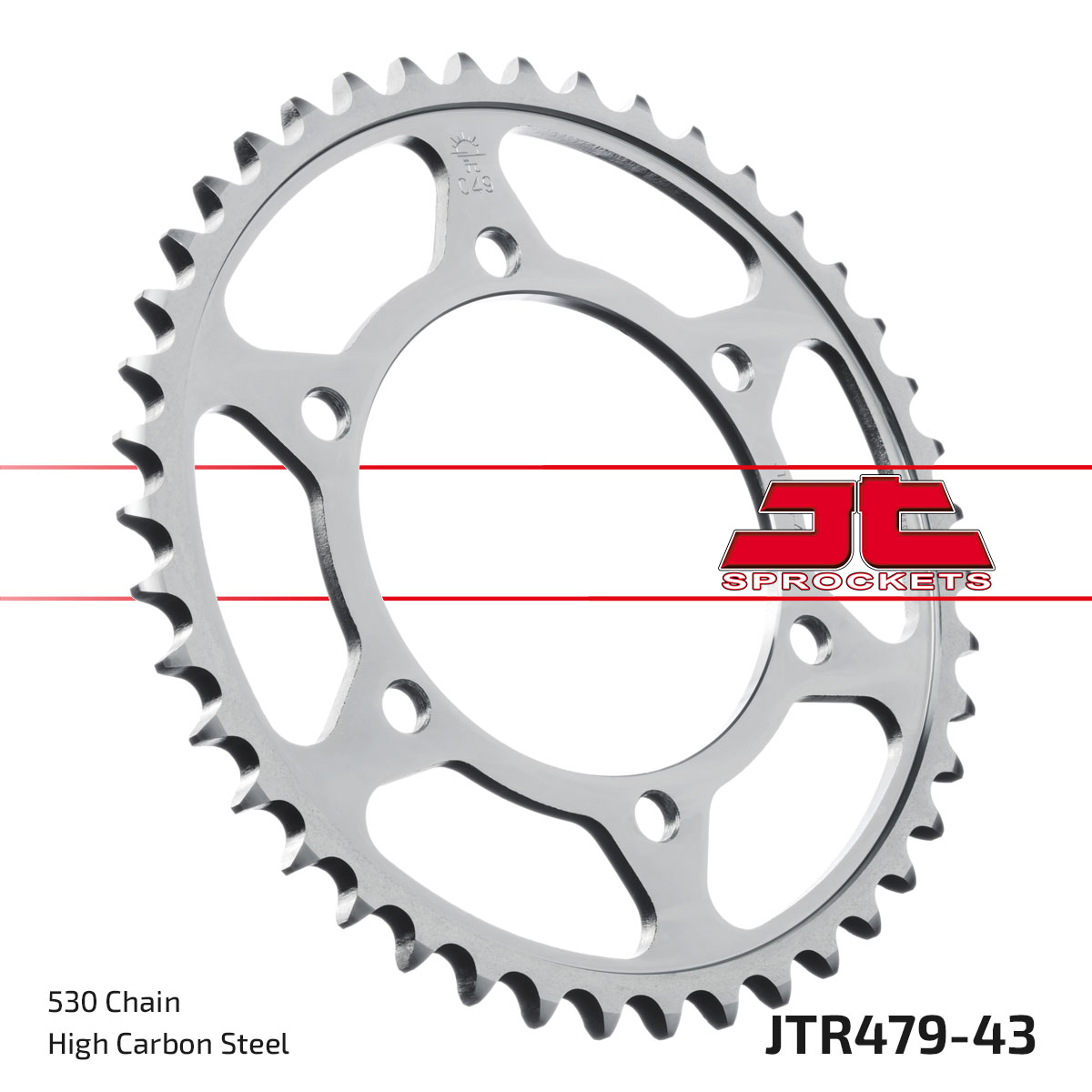 JT Rear Sprocket MUZ 1000S 03, Yamaha YZF-R7 99-01, YZF-R1 98-03 (479-43)