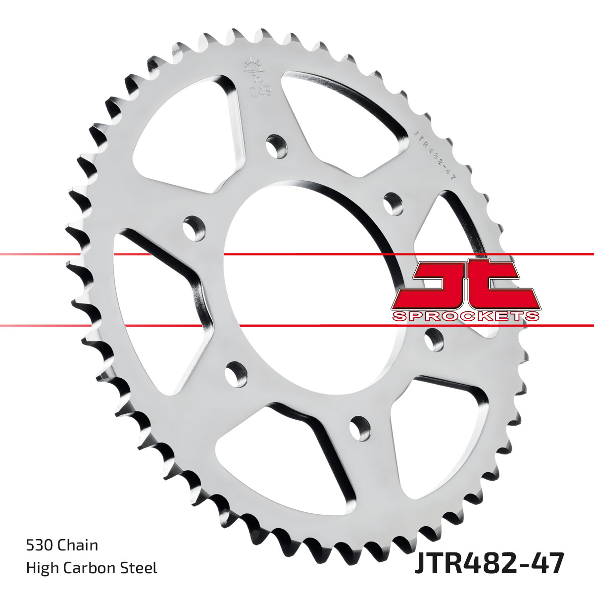 JT Rear Sprocket Kawasaki H2 750 72-75 (482-47)