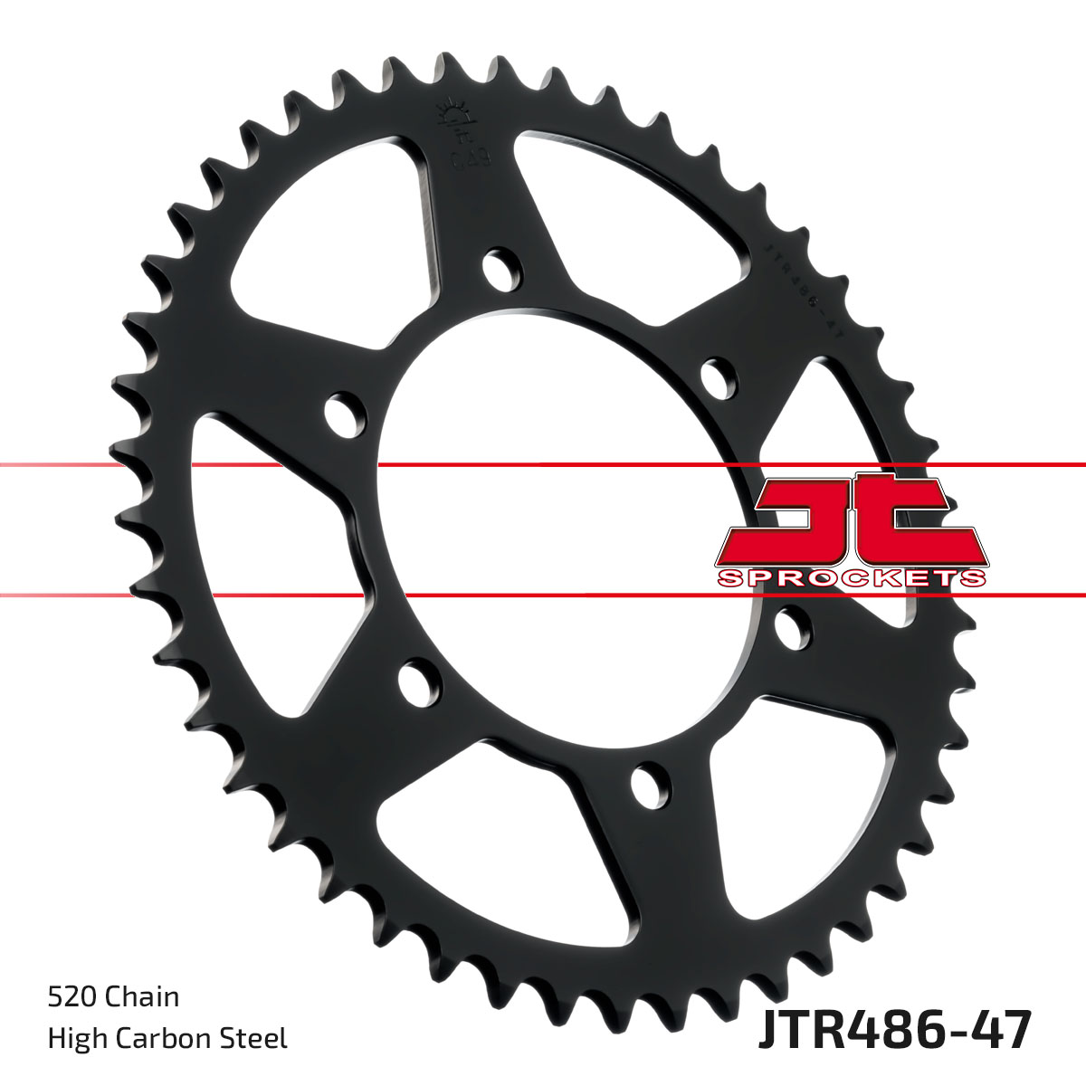 JT Rear Sprocket Kawasaki ZZR250 90-03 (486-47)