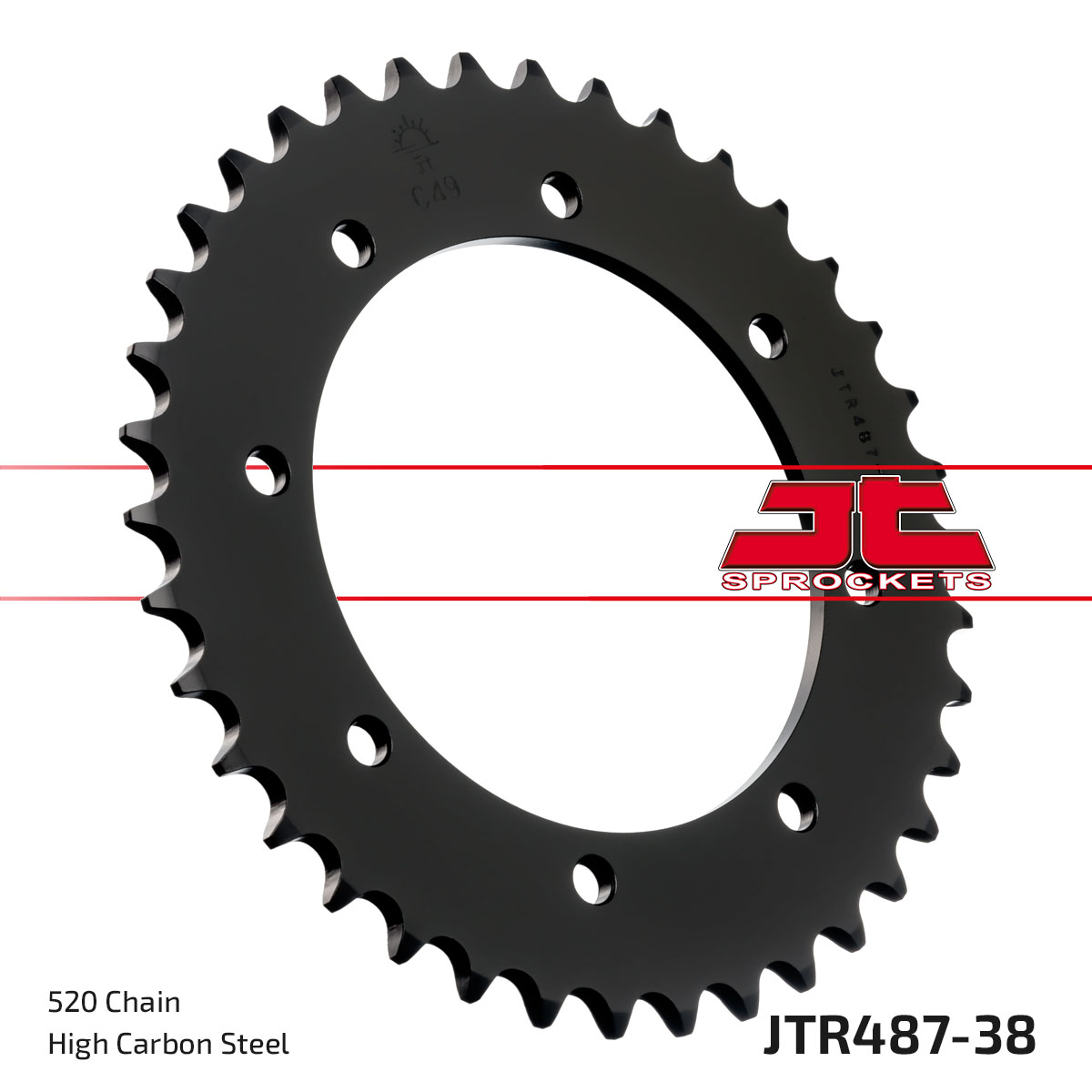 JT Rear Sprocket Kawasaki BJ250 95-00 (487-38)