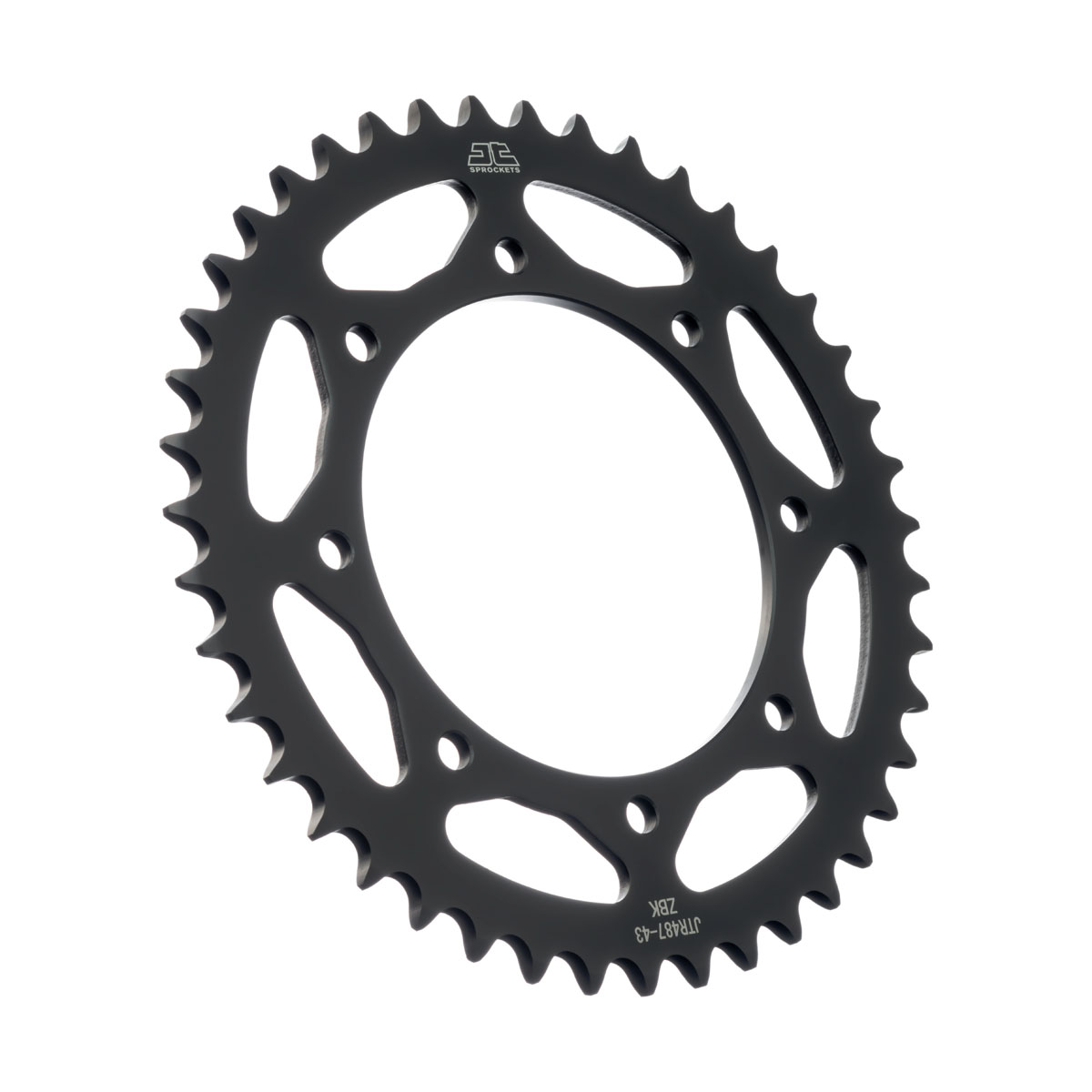 JT Rear Sprocket Kawasaki KLR650 87-18, KLX650 93-01 (Black Zinc) (487-43)