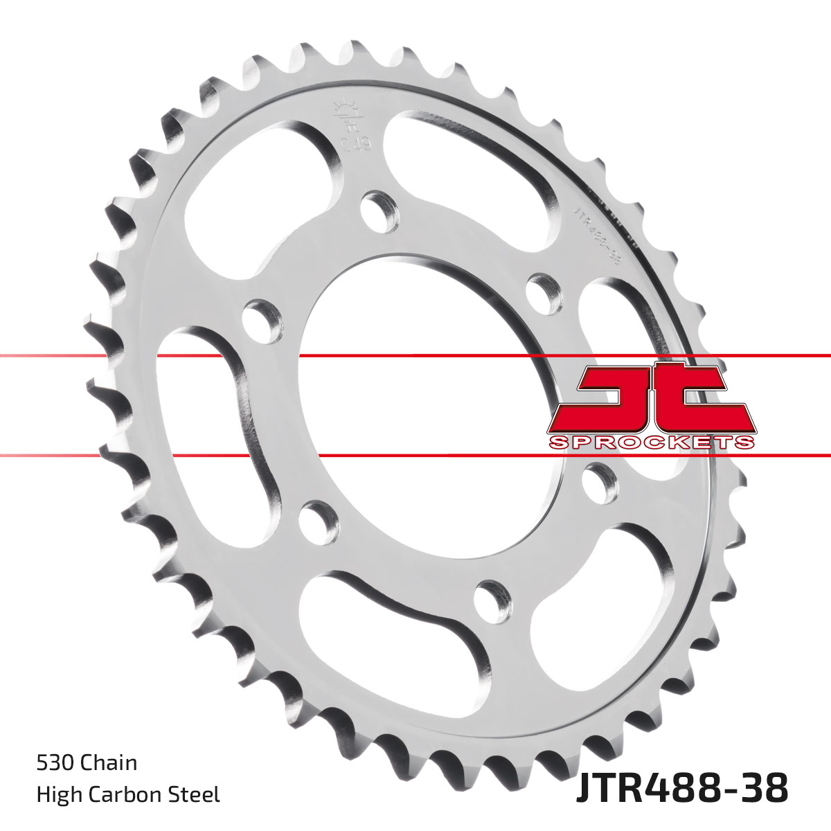 JT Rear Sprocket Kawasaki GPZ550D/H 81-83, Z550C 81-83, ZR550A 80-83, Z750B/Y 78-82 (488-38)