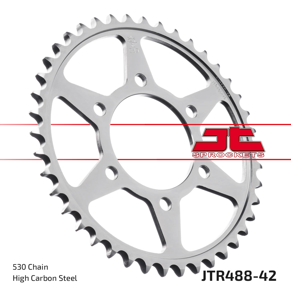 JT Rear Sprocket Kawasaki Z650C 78-79, ZXR750R91-92, ZRX1200 01-06 (488-42)